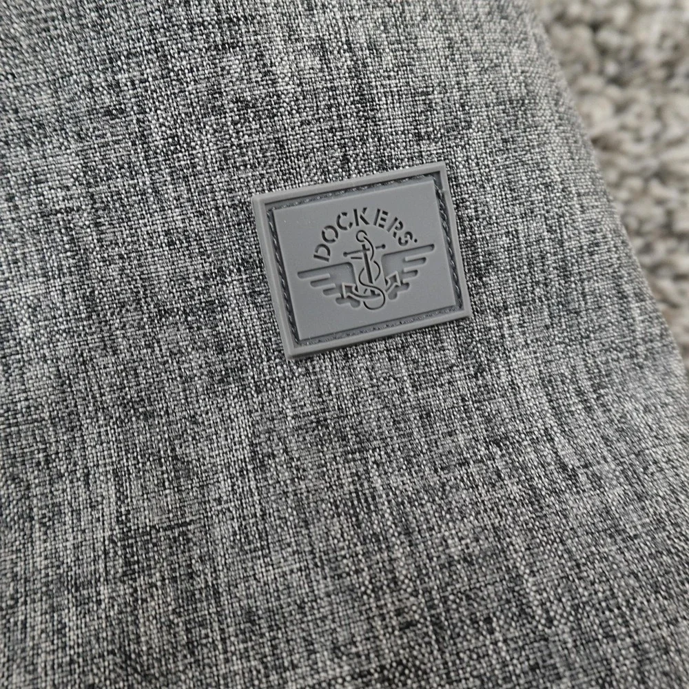 NEW Dockers Jacket Mens XL Gray Hooded‎ Softshell Sherpa Lined Zip Bomber Coat